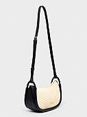 Nolah Τσάντα Χιαστί Ώμου Lyon Natural Black : 2
