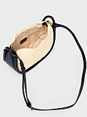 Nolah Τσάντα Χιαστί Ώμου Lyon Natural Black : 3