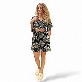 Platinum Γυναικεία Βερμούδα Με Boho Σχέδια 82551 Black : 1