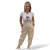 ΓΥΝΑΙΚΕΙΟ ΠΑΝΤΕΛΟΝΙ ΜΕ ΛΑΣΤΙΧΟ ΣΤΗ ΜΕΣΗ AD 8486 Beige : 1