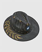 Verde Γυναικείο Ψάθινο Καπέλο 05-0825 Black : 2