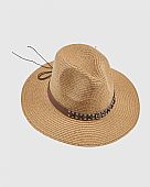 Verde Γυναικείο Ψάθινο Καπέλο 05-0815 Beige : 2