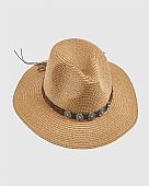 Verde Γυναικείο Ψάθινο Καπέλο 05-0809 Beige : 2