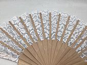 Βεντάλια Ξύλινη με Δανδέλα CYFZ-18 White : 2