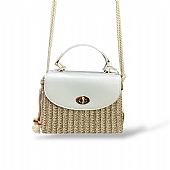 Ψάθινη Τσάντα Χειρός Ώμου 3049 White : 2