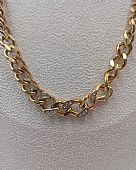 Κολιέ ατσάλινο αλυσίδα με στρασάκια 59077 Gold : 2