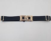 Ζώνη μαύρη ελαστική με χρυσό σχέδιο CT7687 Gold : 1