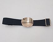 Ζώνη μαύρη ελαστική με χρυσό σχέδιο ZSP-25049-4 Gold : 1