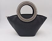Γυναικείο Τσαντάκι Βραδινό 6077 Black Silver : 2