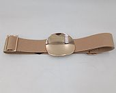 Ζώνη μπεζ ελαστική με χρυσό σχέδιο ZSP-25049-4 Beige Gold : 1