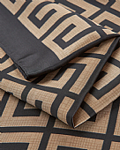 Verde Φουλάρι-Εσάρπα 03-2501 Black Beige  : 2