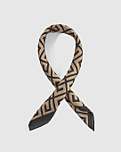 Verde Φουλάρι-Εσάρπα 03-2501 Black Beige  : 1