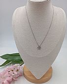 Κολιέ ατσάλινο τριφύλλι 59084 Silver : 1