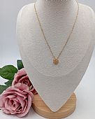 Κολιέ ατσάλινο τριανταφυλλάκι 59113 Gold : 1