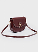 Nolah Τσάντα Χιαστί Ώμου Madrid Burgundy Light Gold : 2