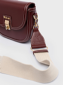 Nolah Τσάντα Χιαστί Ώμου Madrid Burgundy Light Gold : 4
