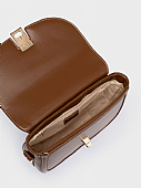 Nolah Τσάντα Χιαστί Ώμου Madrid Brown Light Gold : 4