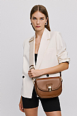 Nolah Τσάντα Χιαστί Ώμου Madrid Brown Light Gold : 5
