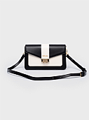 Nolah Τσάντα Χιαστί Ώμου Danny Black Cream : 1