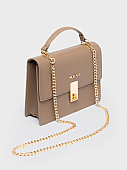Nolah Τσάντα Χιαστί Ώμου Sevile Taupe Light Gold
 : 2