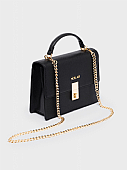 Nolah Τσάντα Χιαστί Ώμου Sevile Black Light Gold
 : 2