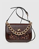 Verde Γυναικεία Τσάντα Ώμου/Χιαστί 16-8139 Animal Print Brown : 1