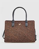 Verde Γυναικεία Τσάντα Χειρός 16-8262 Animal Print Brown : 1