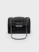 Nolah Τσάντα ώμου & χιαστί Mafalda Black Silver : 1