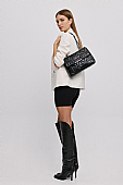 Nolah Τσάντα ώμου & χιαστί Mafalda Black Silver : 4