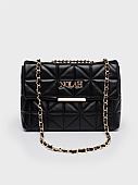 Nolah Τσάντα ώμου & χιαστί Mafalda Black Light Gold : 1