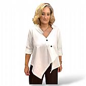 Πουκάμισο ασύμμετρο 04911 White : 1
