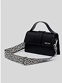 Nolah Τσάντα Χιαστί Ώμου Blake Black Silver : 3