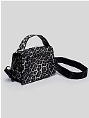 Nolah Τσάντα Χιαστί Ώμου Blake Leopard Black Gun : 4