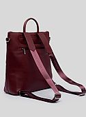 Nolah Γυναικεία Τσάντα Πλάτης Rhode Burgundy Silver : 3