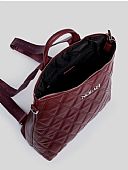 Nolah Γυναικεία Τσάντα Πλάτης Rhode Burgundy Silver : 4
