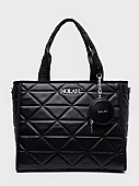 Nolah Τσάντα Χιαστί Ώμου Ryder Large Black Silver : 1