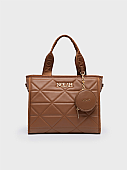 Nolah Τσάντα Χιαστί Ώμου Ryder Medium Brown : 1