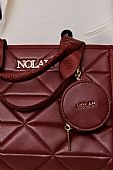 Nolah Τσάντα Χιαστί Ώμου Ryder Medium Burgundy : 5