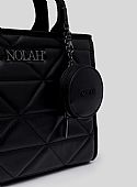 Nolah Τσάντα Χιαστί Ώμου Ryder Medium Black Gun : 4