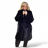 Verde Γούνινο Παλτό 33-0696 Black : 1