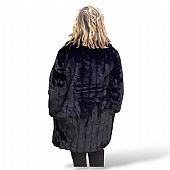 Verde Γούνινο Παλτό 33-0696 Black : 3