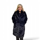 Verde Γούνινο Παλτό 33-0691 Black : 1