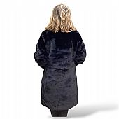 Verde Γούνινο Παλτό 33-0691 Black : 2