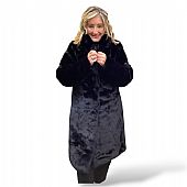 Verde Γούνινο Παλτό 33-0691 Black : 3