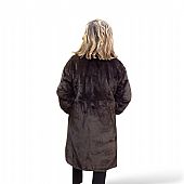 Verde Γούνινο Παλτό 33-0688 Brown : 2