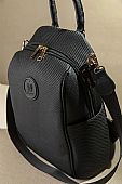 Fragola Γυναικεία Τσάντα Πολυμορφικό backpack με casual logo FE236-black-wool : 2