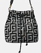 Γυναικεία Τσάντα πουγκί Χιαστί/Ώμου Ari Giorgio AG2513 Black-White : 1
