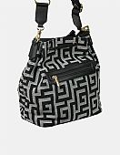 Γυναικεία Τσάντα πουγκί Χιαστί/Ώμου Ari Giorgio AG2513 Black-White : 2