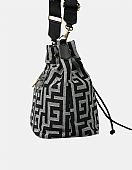 Γυναικεία Τσάντα πουγκί Χιαστί/Ώμου Ari Giorgio AG2513 Black-White : 3