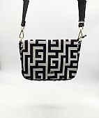 Γυναικεία Τσάντα Χιαστί/Ώμου Ari Gorgio 2592 Black-White : 1